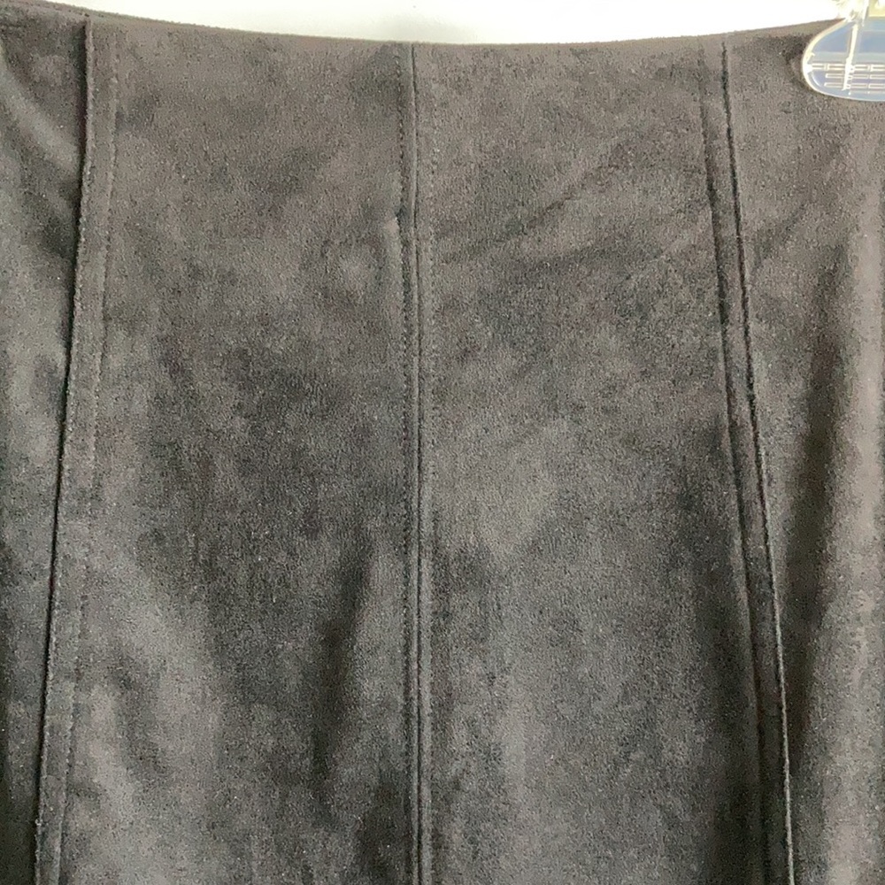 NWT - Faux Suede black skirt - Picture 2 of 5